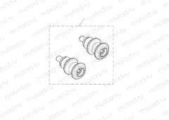 Paddock Stand Bobbin Kit, Grey