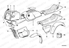 Painted parts 507 polarisgraphit