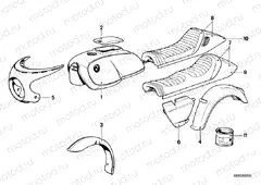 Painted parts 532 schwarz