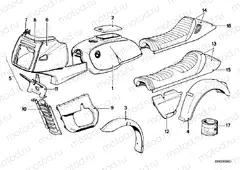 Painted parts 547 silberbeige