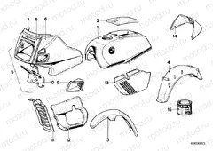 Painted parts 590 avusschwarz
