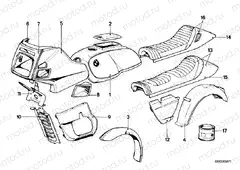 Painted parts 590 avusschwarz