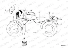 Painted parts 607 polizeiweiss