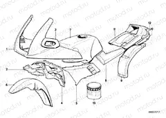 Painted parts 608 avusschwarz