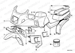 Painted parts 608 avusschwarz