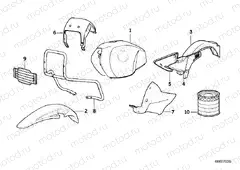 Painted parts 640 avusschwarz