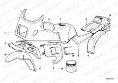 Painted parts 646 stratosgrau