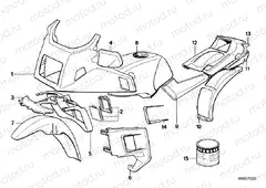 Painted parts 655 stratosgrau