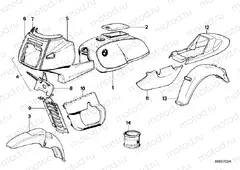 Painted parts 656 classicschwarz
