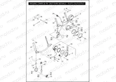 PASSING LAMPS & FRONT TURN SIGNALS - FLSTC/I & FLSTN/I