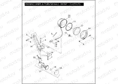 PASSING LAMPS & TURN SIGNALS, FRONT - FLHTCUTG