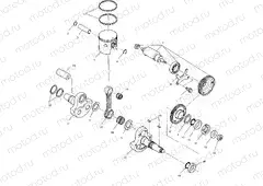 PISTON and CRANKSHAFT - A01CG38CA (4963916391C013) | PISTON and CRANKSHAFT - A01CG38CA (4963916391C013)
