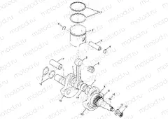 PISTON and CRANKSHAFT (BLAZER) Trail Blazer W97BA25C (4940124012D001) | PISTON and CRANKSHAFT (BLAZER) Trail Blazer W97BA25C (4940124012D001)
