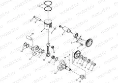 PISTON and CRANKSHAFT - W98BC38C (4947254725d003) | PISTON and CRANKSHAFT - W98BC38C (4947254725d003)