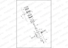 PISTONS AND FLYWHEEL ASSEMBLY