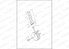 PISTONS AND FLYWHEEL ASSEMBLY