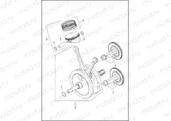 PISTONS AND FLYWHEEL ASSEMBLY - Milwaukee-eight⢠114