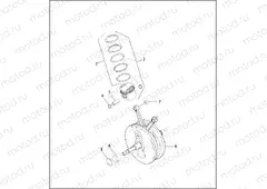 PISTONS, CONNECTING RODS AND FLYWHEELS