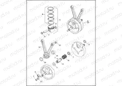 PISTONS, CONNECTING RODS & FLYWHEELS