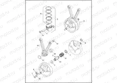 PISTONS, CONNECTING RODS & FLYWHEELS