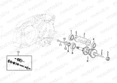 Primary gear shaft 4 speed