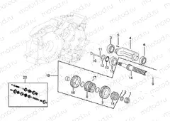 Primary gear shaft