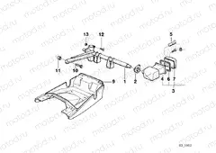 Priority vehicle light mounting parts