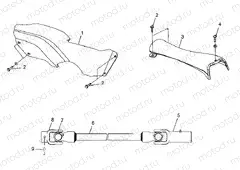 PROP SHAFT Scrambler 400 W98BC38C (4947254725B002) | PROP SHAFT Scrambler 400 W98BC38C (4947254725B002)