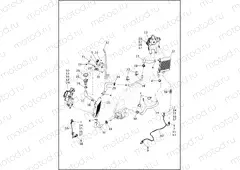RADIATOR, COOLANT HOSES AND BOTTLE, TWIN-COOLED⢠(2 OF 2)