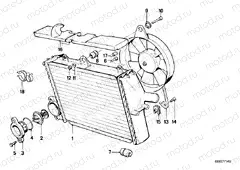 Radiator - thermostat/fan