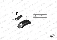 RDC sensor for rear wheel