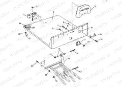 REAR BED MOUNTING 6X6 250 W938727 (4924092409004A) | REAR BED MOUNTING 6X6 250 W938727 (4924092409004A)