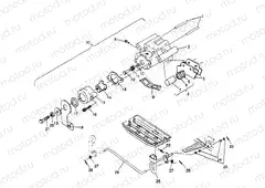 REAR BRAKE ASSEMBLY 2X4 300 W957530 (4930053005C001) | REAR BRAKE ASSEMBLY 2X4 300 W957530 (4930053005C001)