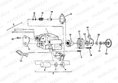 REAR BRAKE ASSEMBLY 350 4X4 - Update (4919831983033A) | REAR BRAKE ASSEMBLY 350 4X4 - Update (4919831983033A)