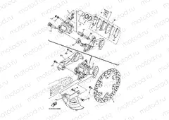 REAR BRAKE CALIPER