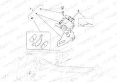 Rear brake caliper