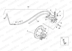 Rear brake caliper