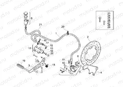 Rear brake caliper