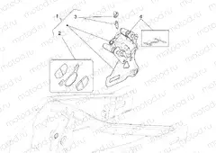 Rear brake caliper