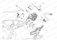 Rear brake caliper