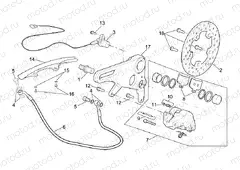 Rear brake caliper