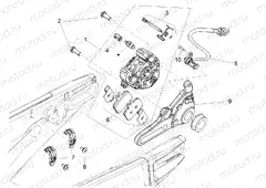 Rear brake caliper