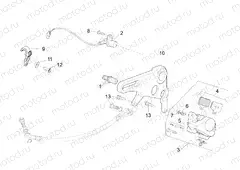 Rear brake caliper