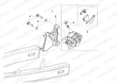 Rear brake caliper