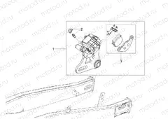 Rear brake caliper