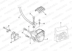 Rear brake caliper