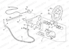 Rear brake caliper