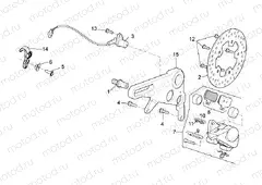 Rear brake caliper