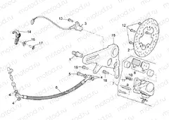 Rear brake caliper