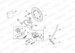 Rear brake caliper